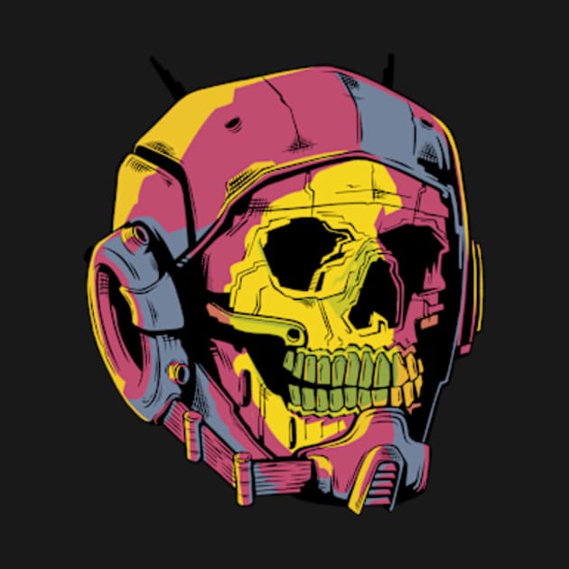 Mecha skull pilot by Art of Andy W