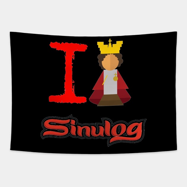 Sinulog 2019 Pit Senior | I Love Sinulog Tapestry by fullstackdev