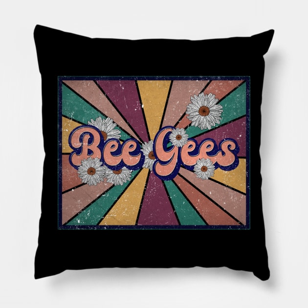 Awesome Name Gees Lovely Styles Vintage 70s 80s 90s Pillow by ElinvanWijland birds