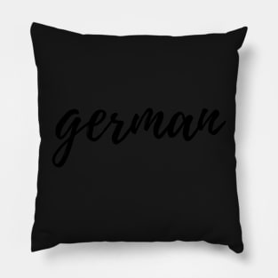 German Binder Label Pillow