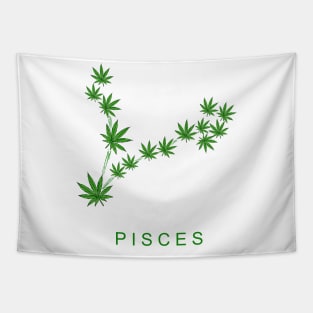 PISCES WEED ZODIAC Tapestry