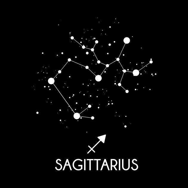 Sagittarius Constellation Zodiac Symbol by Wolfek246