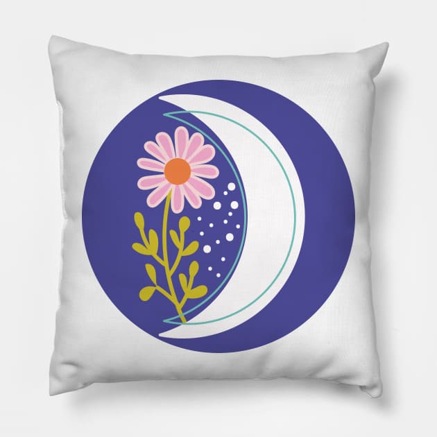 Celestial Moon Pillow by saadidesigns