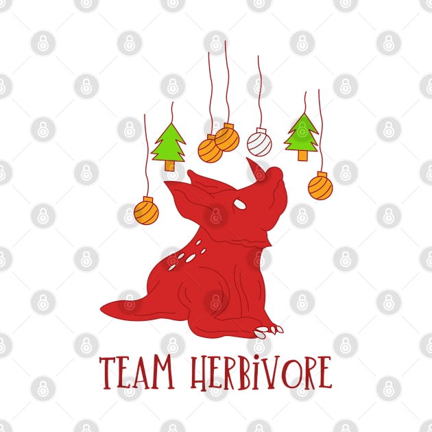 Vegan Christmas - Vegetarian Xmas - Team Herbivore by WaBastian