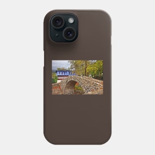 Stone arched bridge, indigo house Phone Case