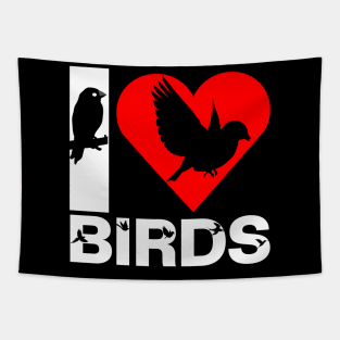 I love Birds Tapestry