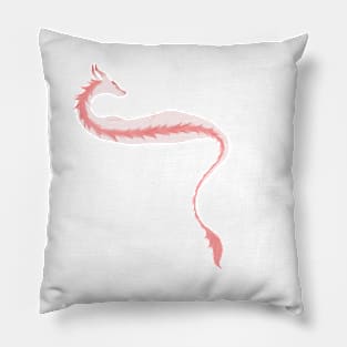 Pink fluffy Dragon Pillow