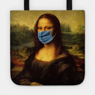 Mona Lisa with a Mask Tote