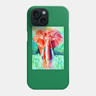 Elephant in Red Phone Case