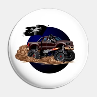 Cartoon Monster Truck Pin