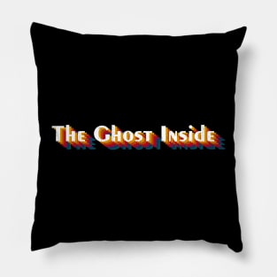 retro vintage The Ghost Inside Pillow