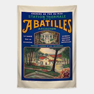 Abatilles Arcachon France Vintage Poster 1920 Tapestry