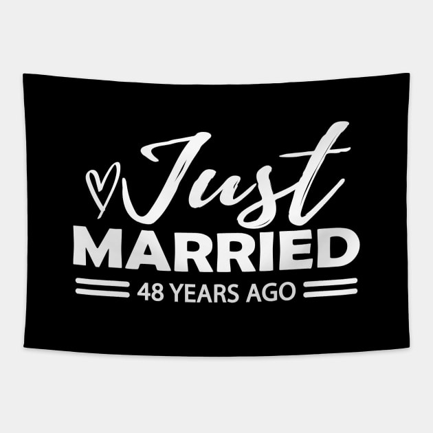 48th Wedding Anniversary - 48 years anniversary Tapestry by KC Happy Shop