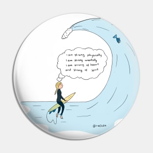 Strong surfer Pin