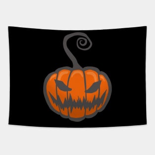 Halloween scary pumpkin Tapestry