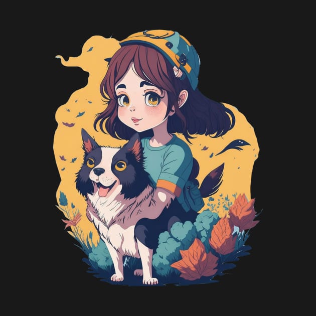 just a girl and her dog by charm3596