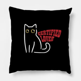 Certified Cat Lover Pillow