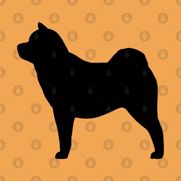 Smooth Chow Chow Silhouette by Coffee Squirrel