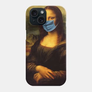 Mona Lisa with a Mask Phone Case