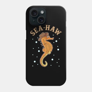 Cute & Funny Sea-Haw Hilarious Seahorse Pun Seahaw Phone Case