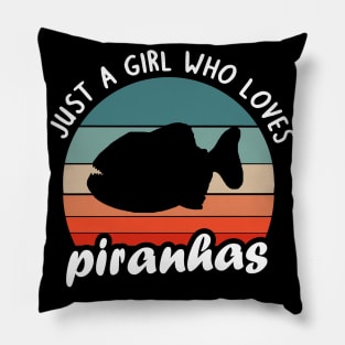 cute piranhas bites teeth gift women girls Pillow