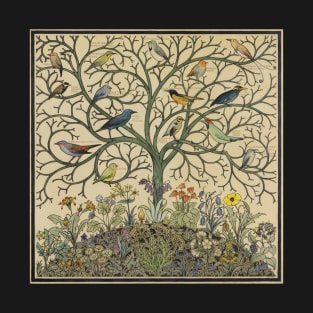 Birds of Many Climes by C.F.A Voysey T-Shirt