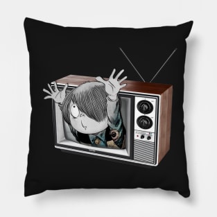 Kitaro Ringu B&W Pillow