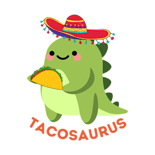 Funny Cinco De Mayo Sombrero Mexican Hat Tacosaurus T-Shirt