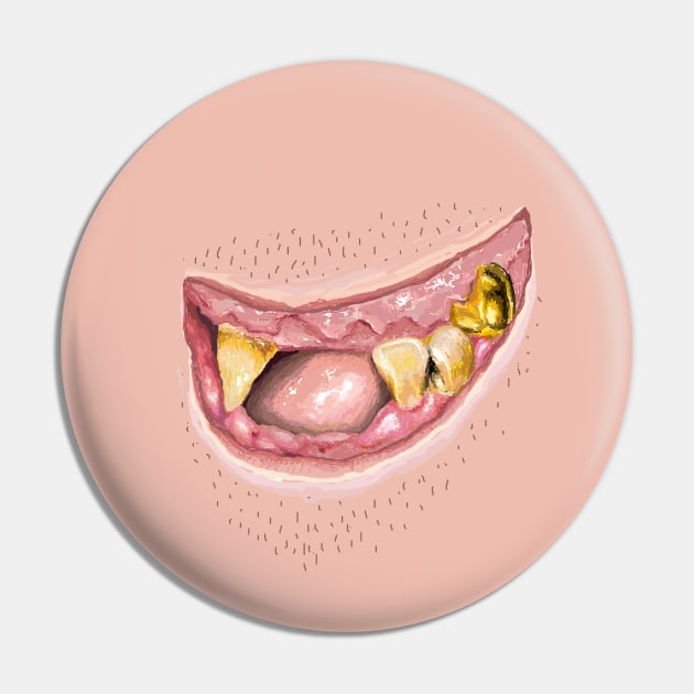 Teeth horror Pin by vectalex