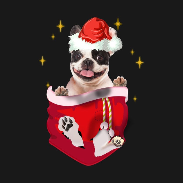 French Bulldog In Pocket Christmas Gift by Terryeare