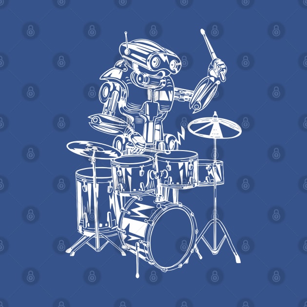 SEEMBO Robot Playing Drums Drummer Drumming Musician Band by SEEMBO