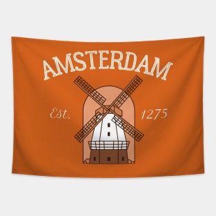 Amsterdam Windmill Tapestry