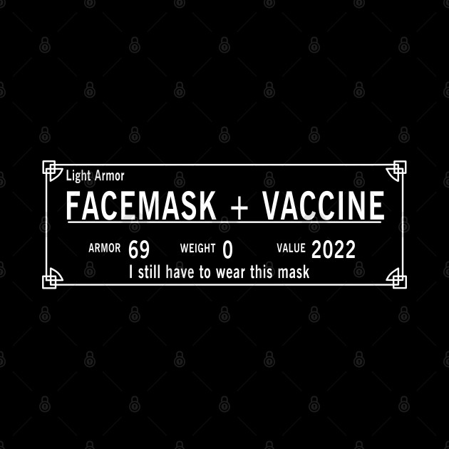 Funny Face Mask Design - Light Skyrim Vaccine Meme - Gaming - Phone Case