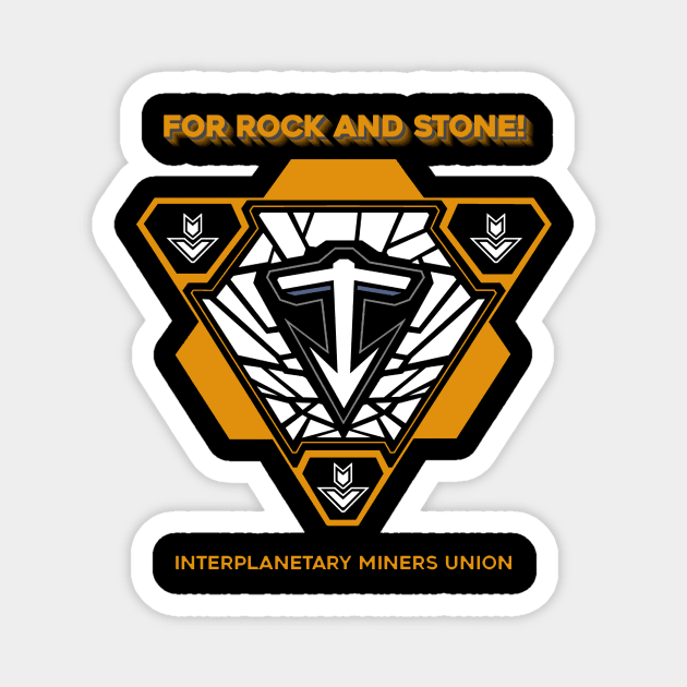 Deep Rock Galactic Interplanetary Miners Union Magnet by Arnieduke