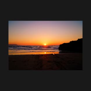 Beautiful Sunset Beach & Ocean - Llangrannog, Wales, UK T-Shirt