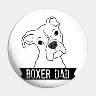 Boxer Dad, Boxer Daddy, Boxer Dog Lover Pin