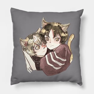 Siblings Cat Pillow