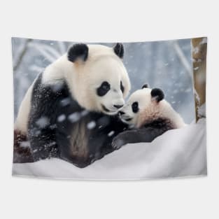 Panda Animal Wild Beauty Freedom Wilderness Enchanting Tapestry