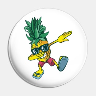 Dabbing Pineapple Sunglasses T shirt Aloha Beaches Hawaii Pin