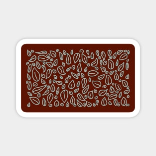 Falling leaves abstract Magnet