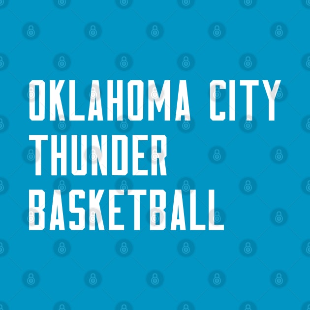 OKC Basketball by Buff Geeks Art