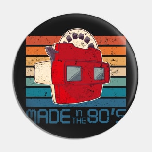 Made in the 80s viewfinder classic sunset Pin