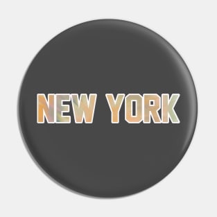 New York Pastel Tie dye Pin