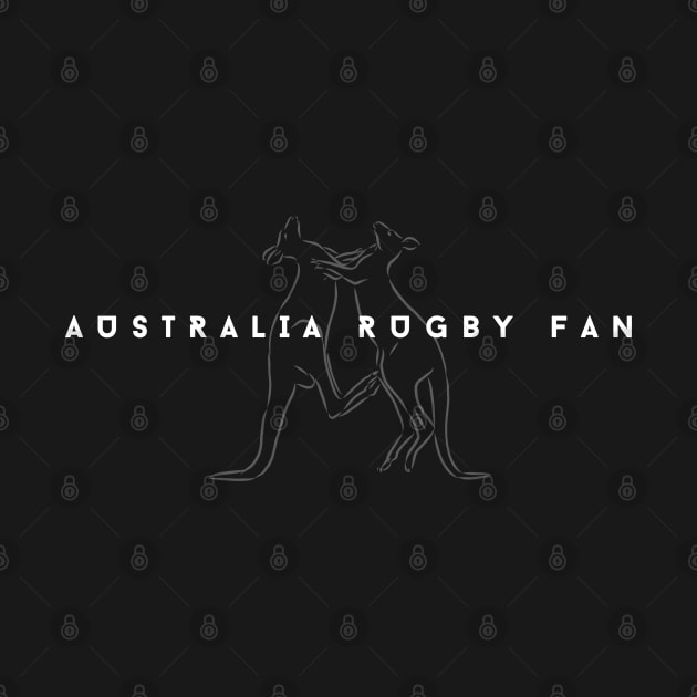 Minimalist Rugby #005 - Australia Rugby Fan by SYDL