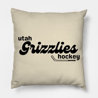 Grizzlies Lil' Hockey Stick Black Pillow