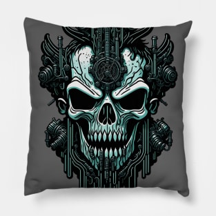 Cyborg Heads S03 D21 Pillow