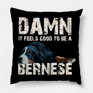 bernese mountain dog Pillow