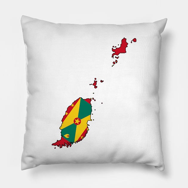 Grenada Map Pillow by Historia