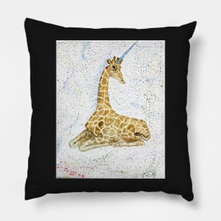 Giraffe Unicorn Pillow