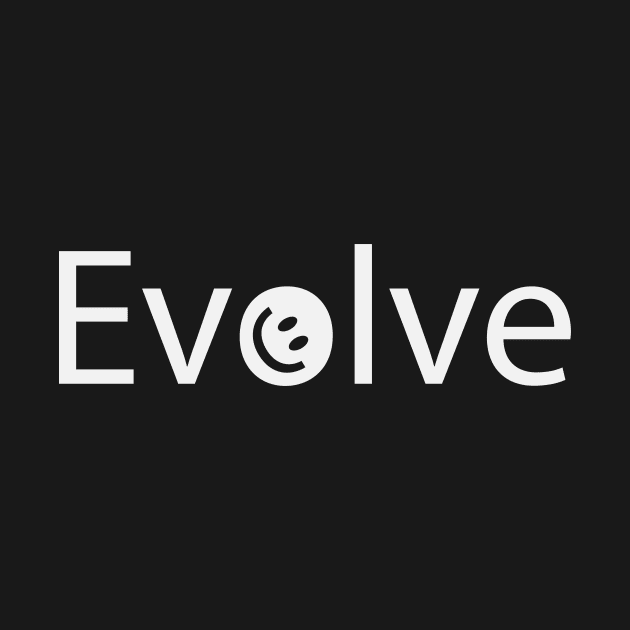 Evolve artistic text design by BL4CK&WH1TE 